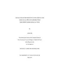 The Relationship Between Park Characteristics And