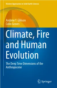 Andrew Y. Glikson Colin Groves the Deep Time Dimensions of The