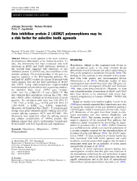 AXIN2 ) Polymorphisms May Be a Risk Factor for Selective Tooth Agenesis