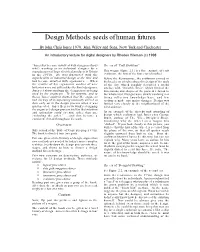 Design Methods: Seeds of Human Futures
