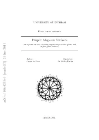Empire Maps on Surfaces Arxiv:1106.4235V1 [Math.GT]