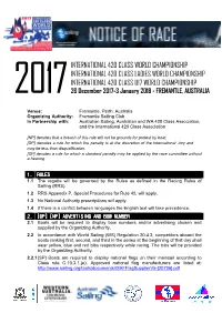 International 420 Class World Championship