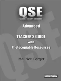 Qseseries Editor: Duncan Prowse