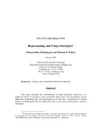Representing and Using Ontologies