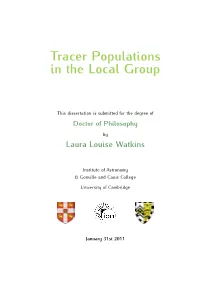 Tracer Populations in the Local Group