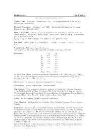 Iridarsenite (Ir, Ru)As2 C 2001-2005 Mineral Data Publishing, Version 1