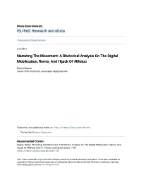 Narrating the Movement: a Rhetorical Analysis on the Digital Mobilization, Remix, and Hijack of #Metoo