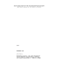 The Slow Development Toward Algebraic Symbolization in Abbacus- and Related Manuscripts, C