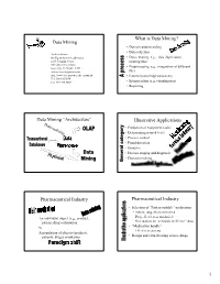 Data Mining What Is Data Mining? Data Mining “Architecture