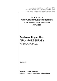 Technical Report No. 1 TRANSPORT SURVEY and DATABASE
