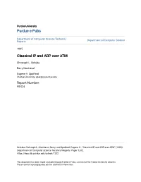 Classical IP and ARP Over ATM