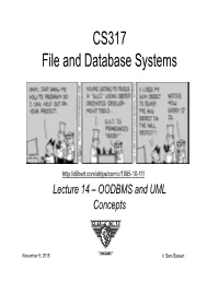 CS317 File and Database Systems