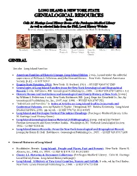 GENEALOGICAL RESOURCES in the Celia M