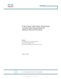 Information Technology Creates New Opportunities for Network Service Providers