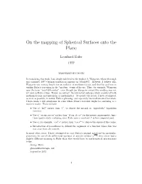 On the Mapping of Spherical Surfaces Onto the Plane