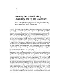 Debating Lapita: Distribution, Chronology, Society and Subsistence