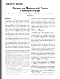 Diagnosis and Management of Primary Sclerosing Cholangitis