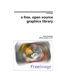 Freeimage Documentation Here