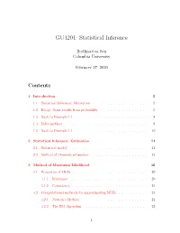 Statistical Inference