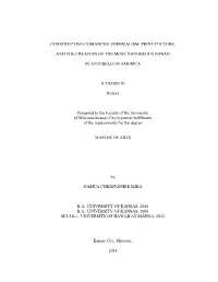Constructing Comanche: Imperialism, Print Culture