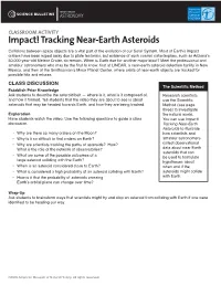 Impact! Tracking Near-Earth Asteroids Collisions Between Space Objects Are a Vital Part of the Evolution of Our Solar System