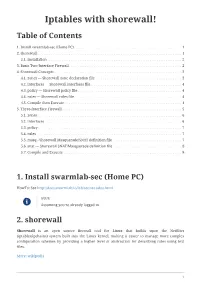 Iptables with Shorewall!
