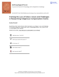 Issues and Challenges in Researching Indigenous Compensation Claims