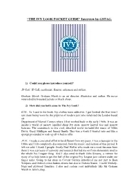 “THE IVY LOOK POCKET GUIDE” Interview by GSTAG