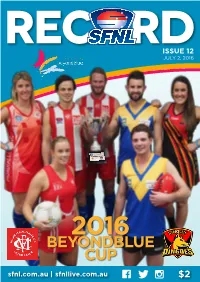 2016 SFNL Record – Issue 12
