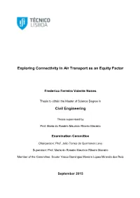 Exploring Connectivity in Air Transport As an Equity Factor