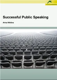 Successful Public Speaking
