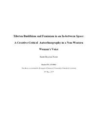 Tibetan Buddhism and Feminism in an In-Between Space
