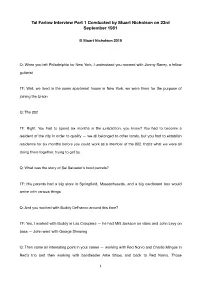 Click Here to Go to Tal Farlow Interview Part 1