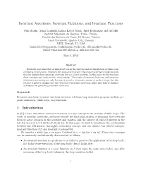 Invariant Assertions, Invariant Relations, and Invariant Functions