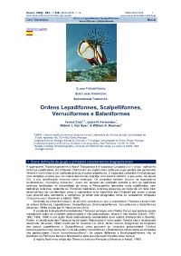 Ordens Lepadiformes, Scalpelliformes, Verruciformes E Balaniformes