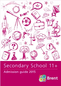Secondary School Guide 2015 and the Common Application Form (CAF) Become Available