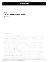 The Day the Earth Stood Stupid | Huffpost