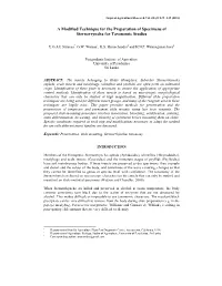 A Modified Technique for the Preparation of Specimens of Sternorryncha for Taxonomic Studies