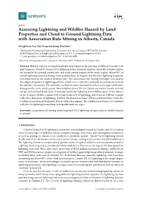 Assessing Lightning and Wildfire Hazard by Land Properties And
