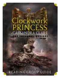 Clockwork PRINCESS CASSANDRA CLARE the INFERNAL DEVICES