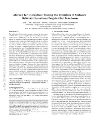 Marked for Disruption: Tracing the Evolution of Malware Delivery Operations Targeted for Takedown