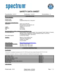 Safety Data Sheet
