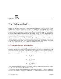 The 'Delta Method'