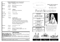 Twenty Ninth Sunday in Ordinary Time