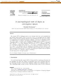 A Non-Topological View of Dcpos As Convergence Spaces