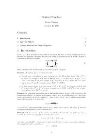 Derived Functors
