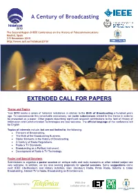 Extended Call for Papers