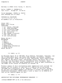 Printer Output