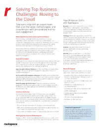 Solving Top Business Challenges: Moving to the Cloud