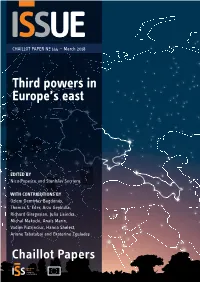Third Powers in Europe's East